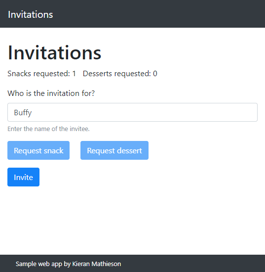 Party Invitations Business Web Apps